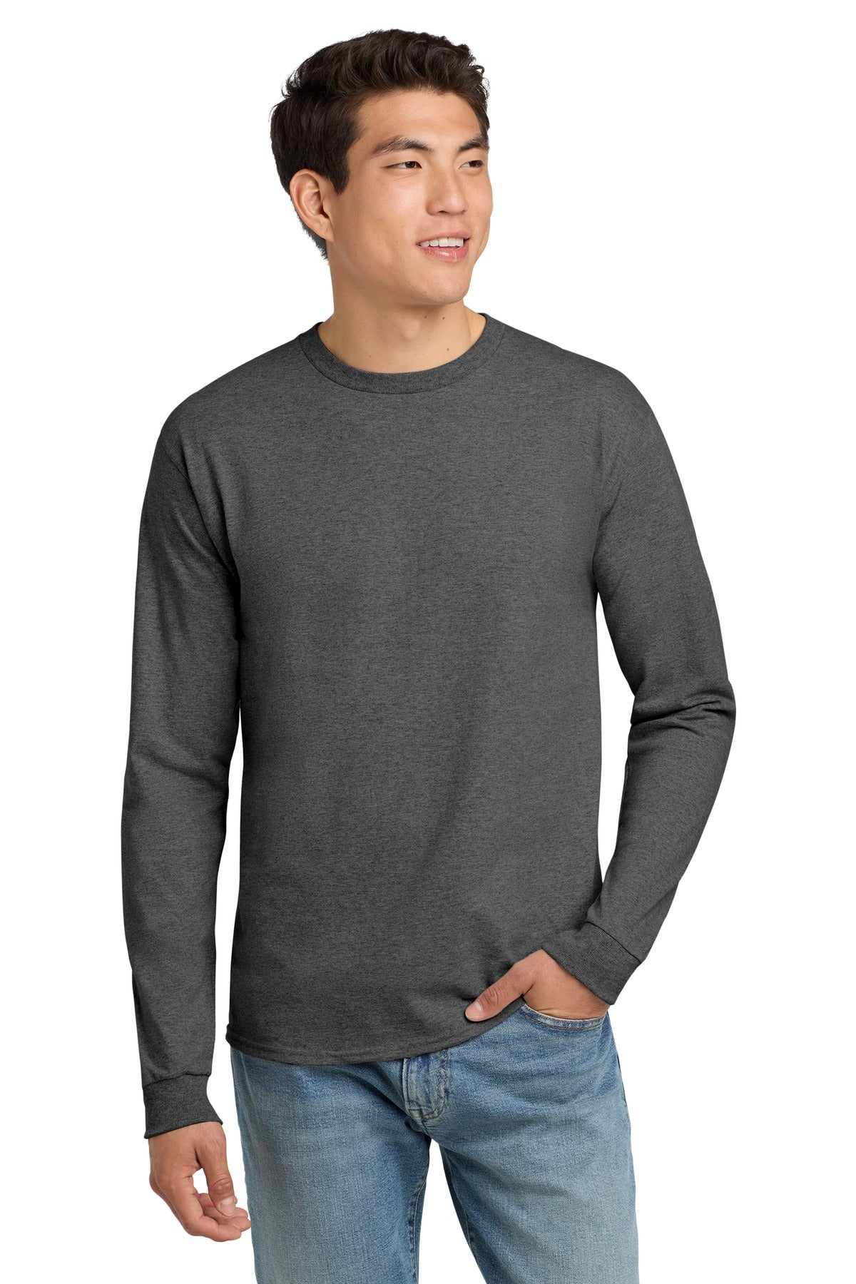 Hanes® - Authentic 100% Cotton Long Sleeve T-Shirt