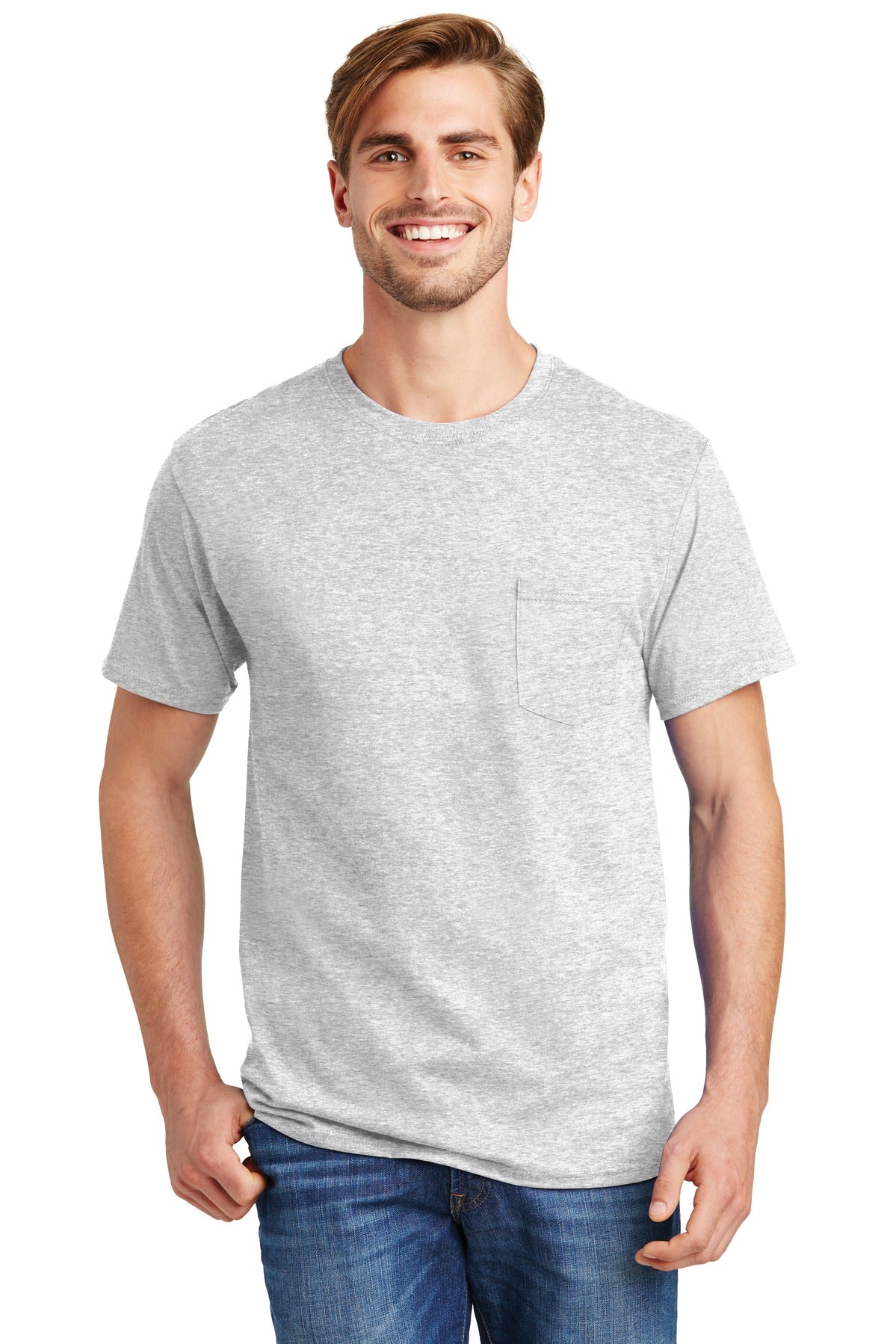 Hanes® - Authentic 100% Cotton T-Shirt with Pocket