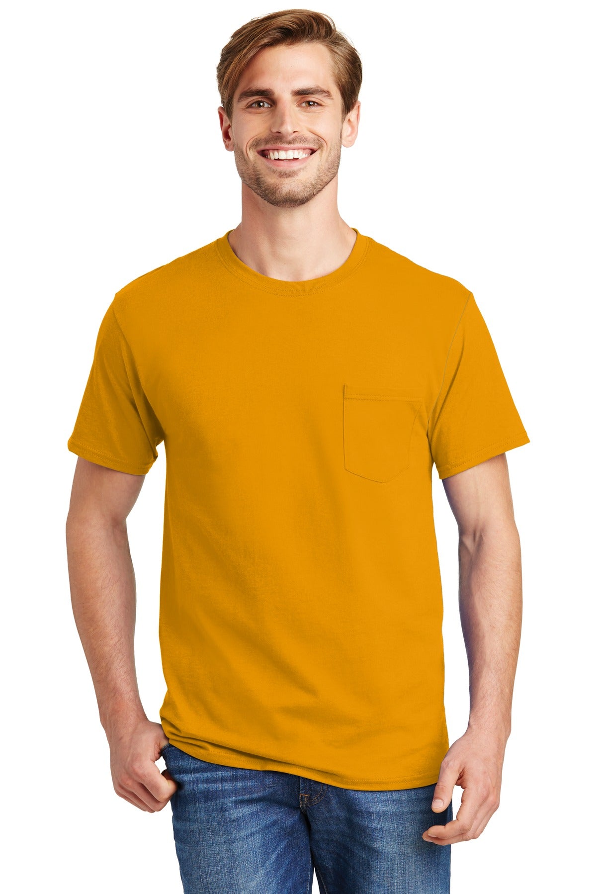Hanes® - Authentic 100% Cotton T-Shirt with Pocket
