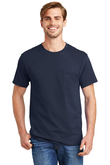 DISCONTINUED - Hanes® - Authentic 100% Cotton T-Shirt with Pocket