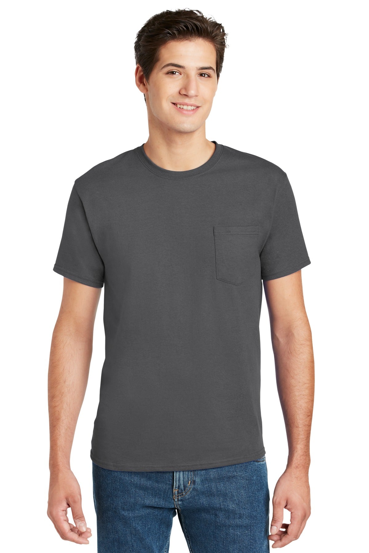 Hanes® - Authentic 100% Cotton T-Shirt with Pocket