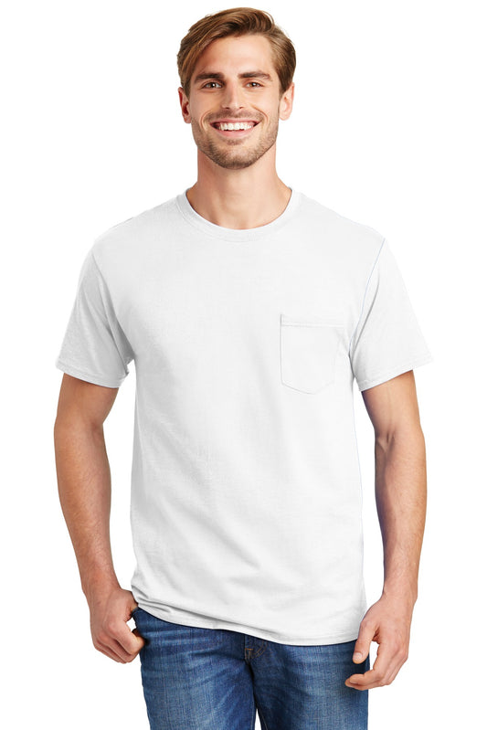 Hanes® - Authentic 100% Cotton T-Shirt with Pocket