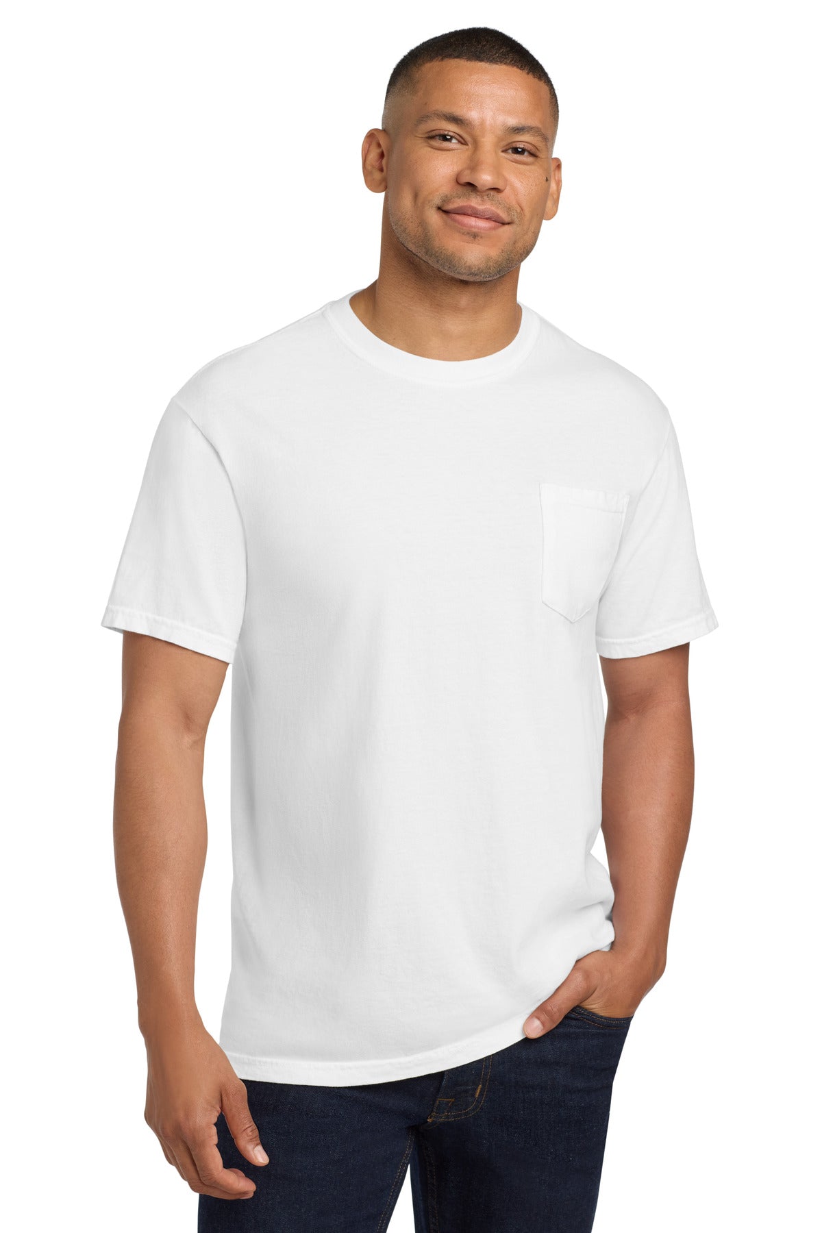 COMFORT COLORS® Heavyweight Ring Spun Pocket Tee (CORE COLORS)