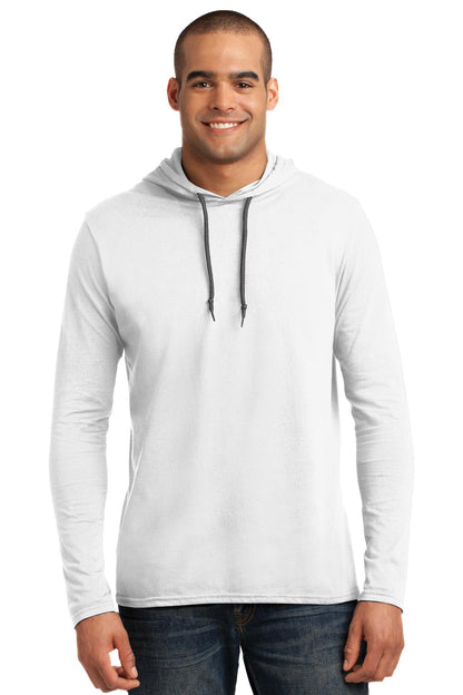 DISCONTINUED - Gildan® 100% Ring Spun Cotton Long Sleeve Hooded T-Shirt - SKU 987