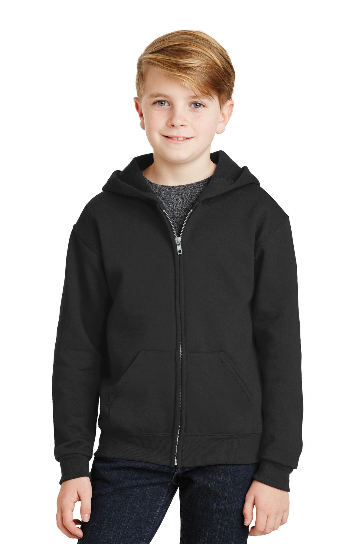 Jerzees® - Youth NuBlend® Full-Zip Hooded Sweatshirt