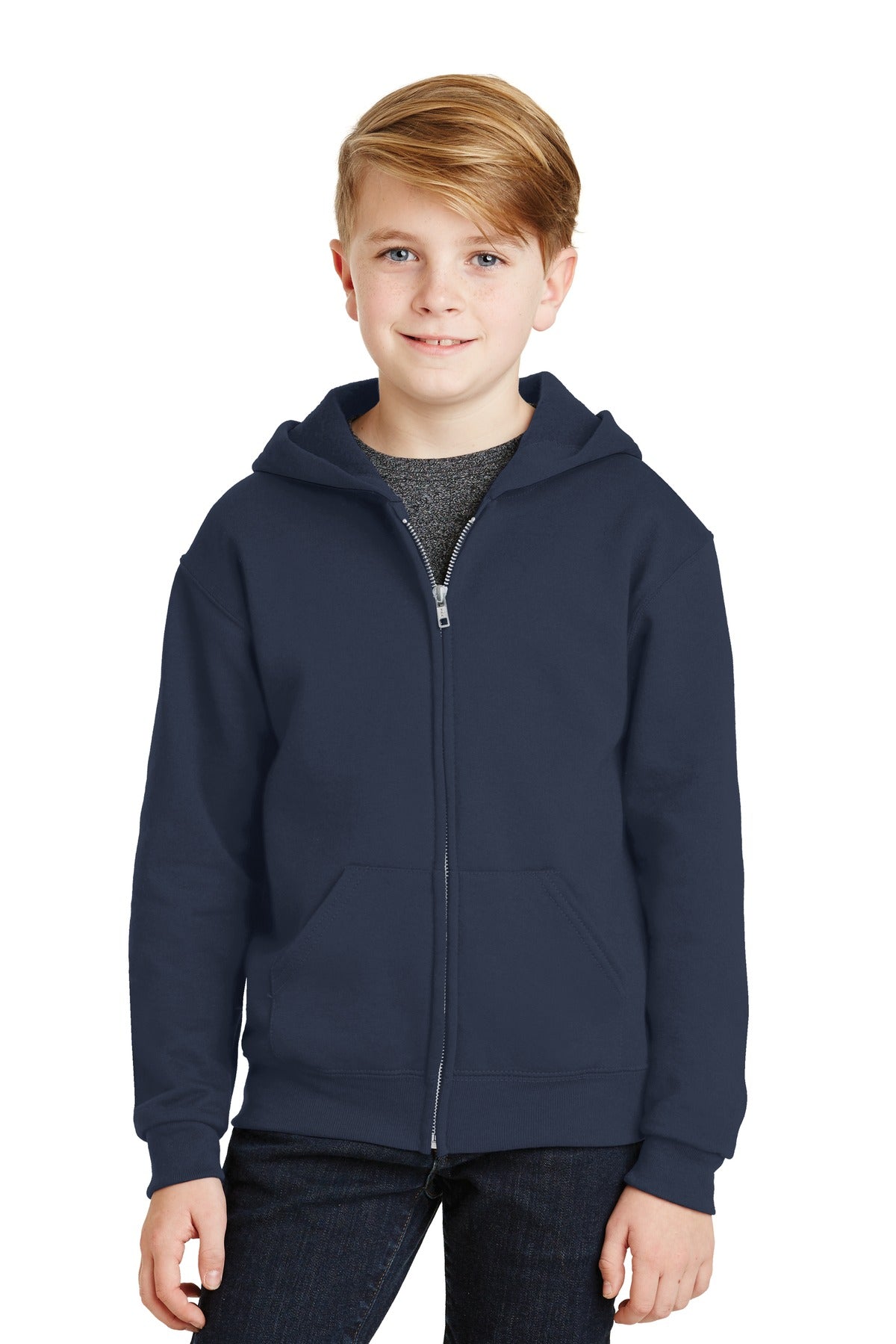 Jerzees® - Youth NuBlend® Full-Zip Hooded Sweatshirt