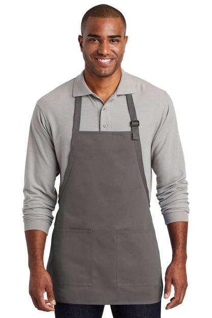 DISCONTINUED - Port Authority® Medium-Length Two-Pocket Bib Apron