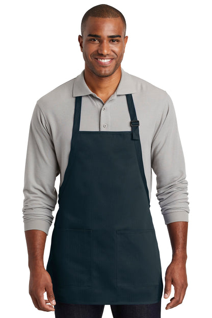 DISCONTINUED - Port Authority® Medium-Length Two-Pocket Bib Apron