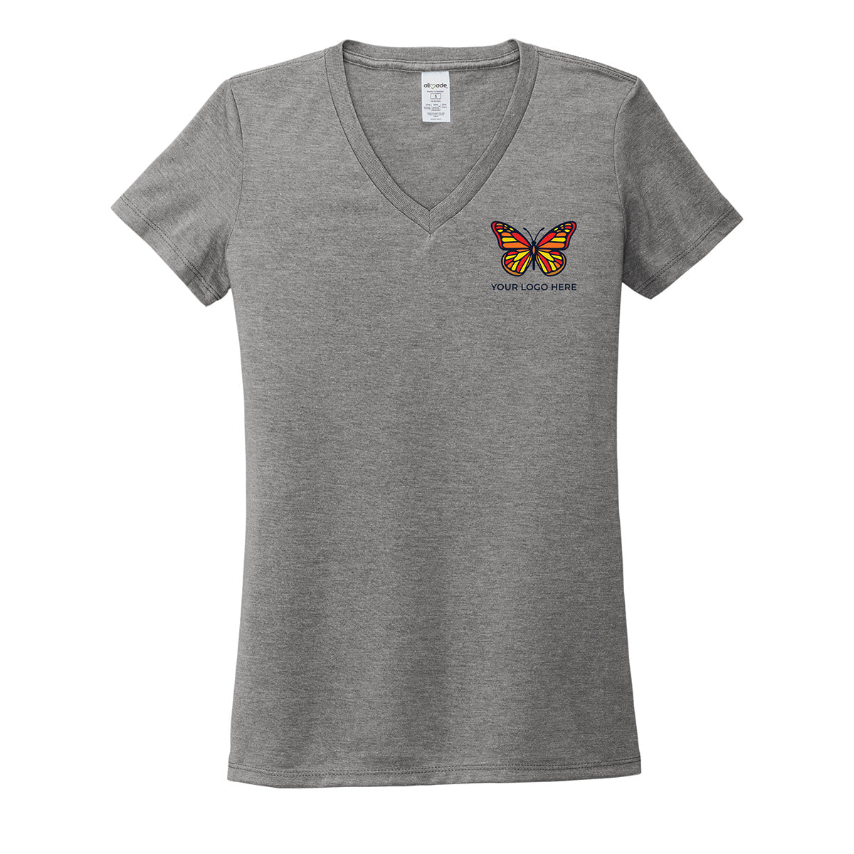 Allmade Women's Tri-Blend V-Neck Tee AL2018
