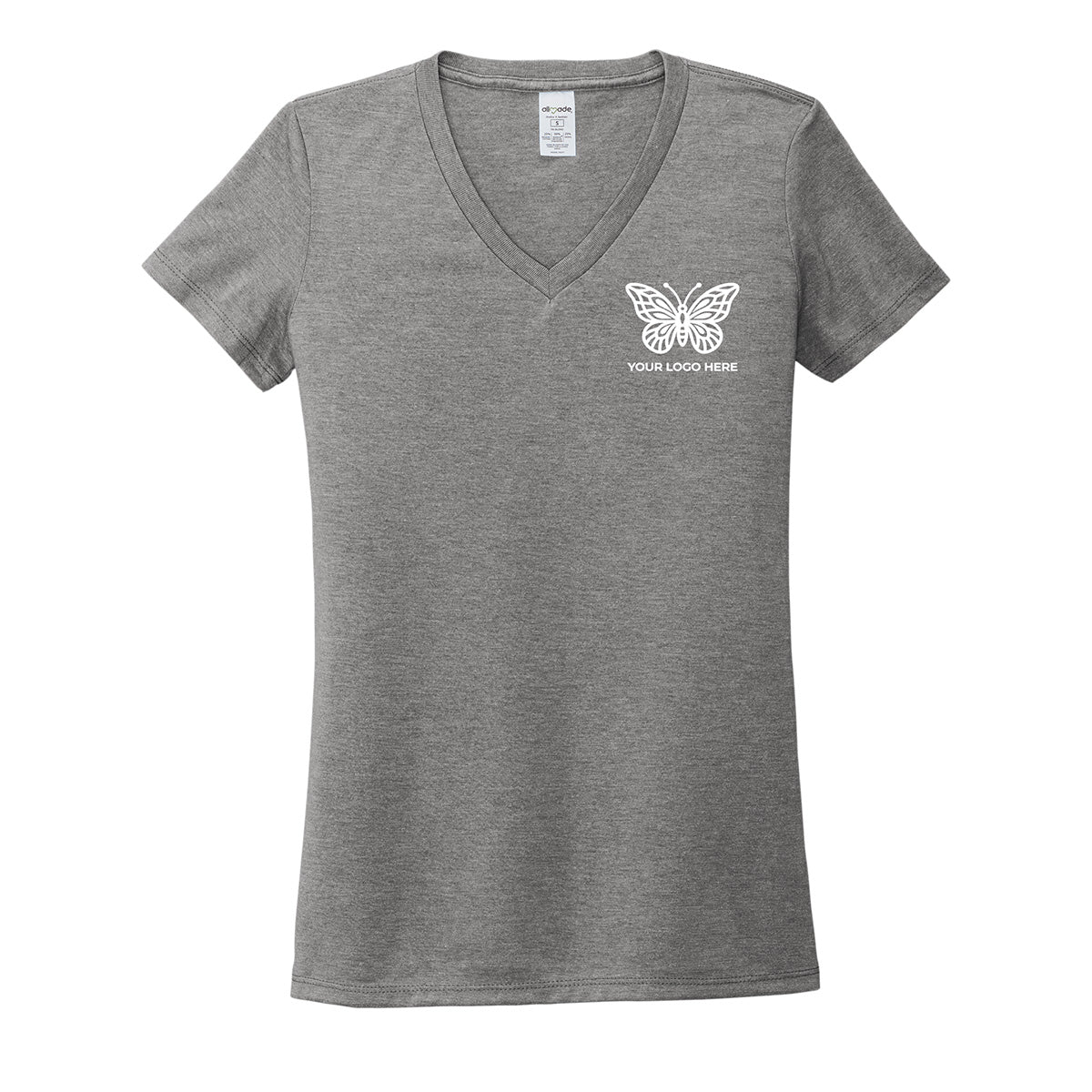 Allmade Women's Tri-Blend V-Neck Tee AL2018