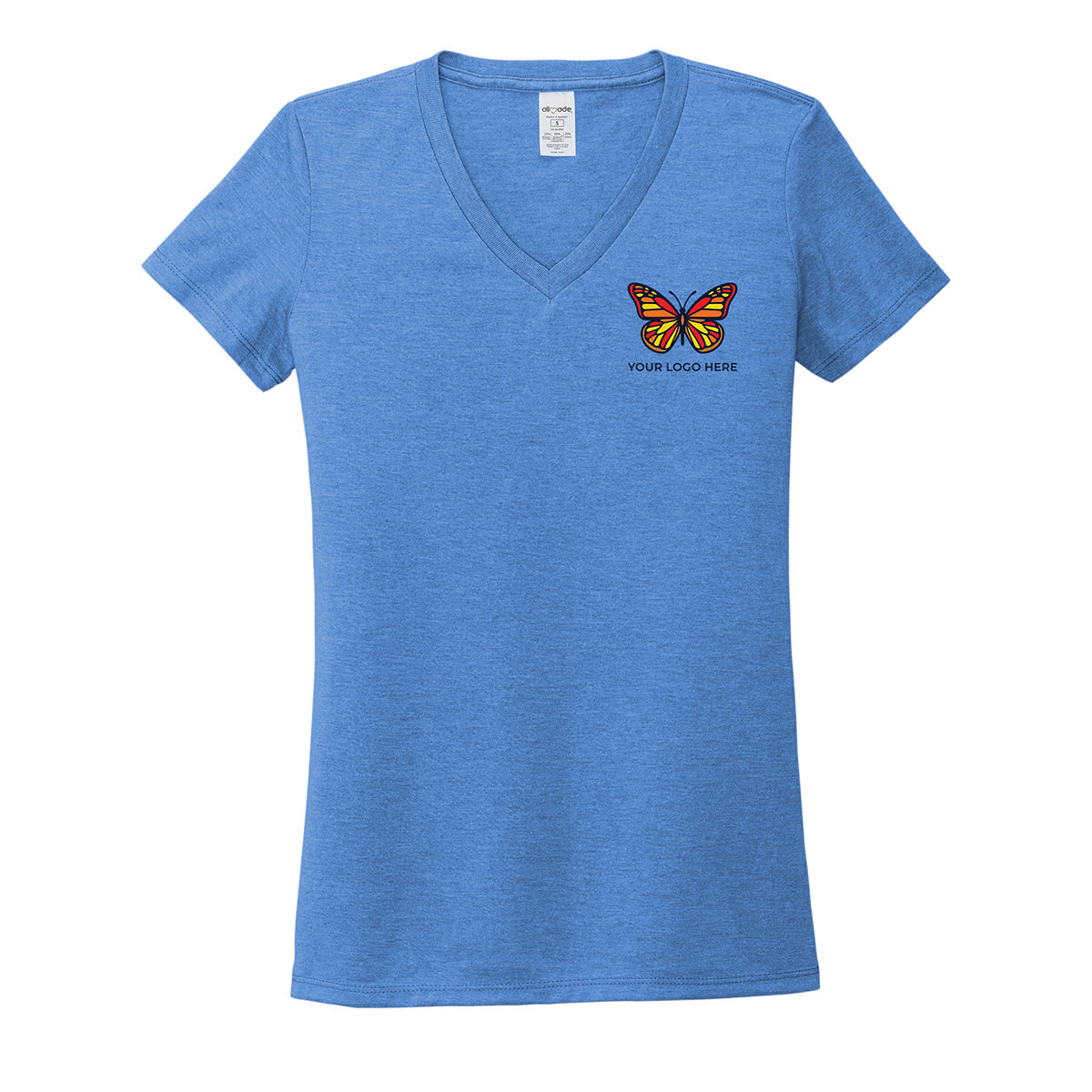 Allmade Women's Tri-Blend V-Neck Tee AL2018