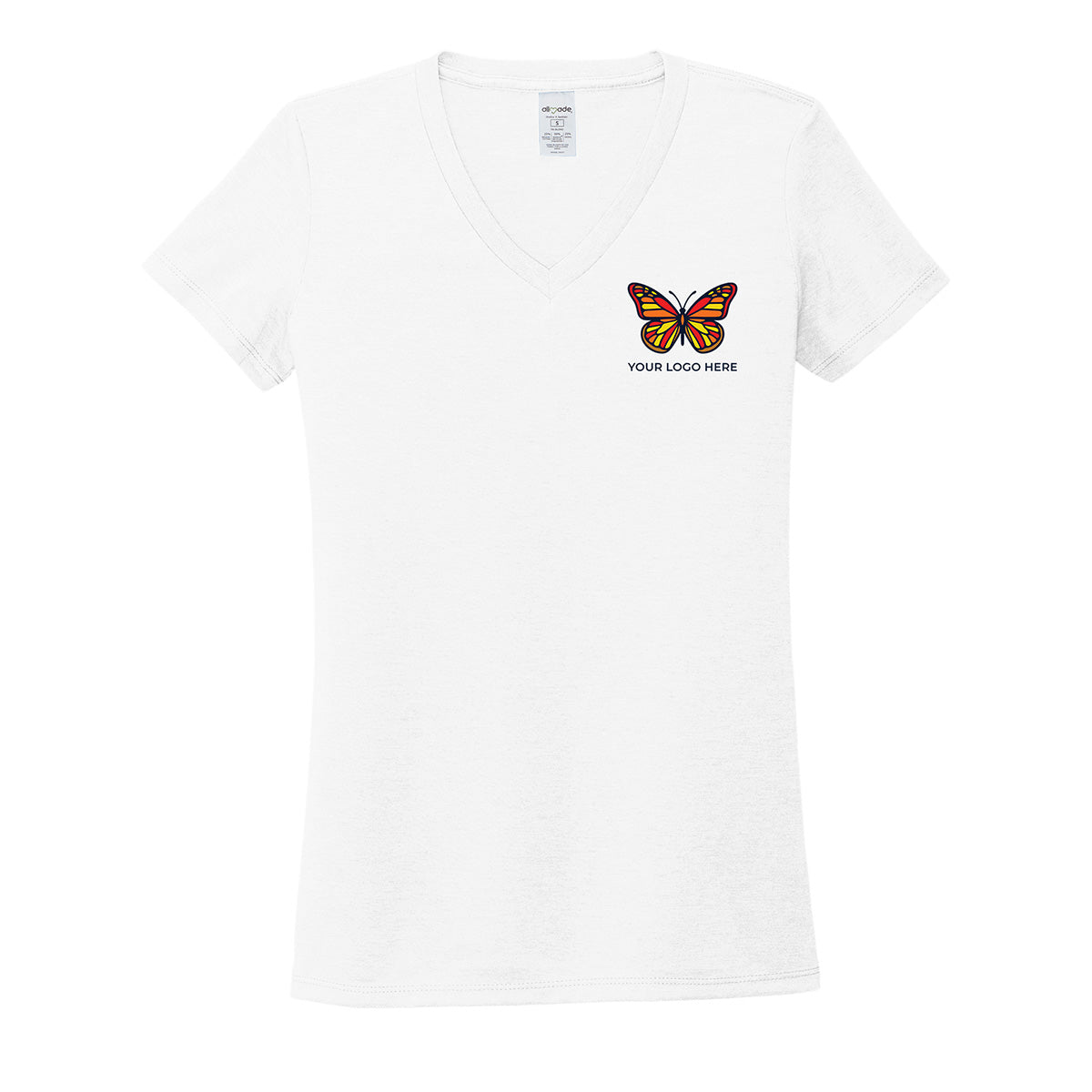 Allmade Women's Tri-Blend V-Neck Tee AL2018