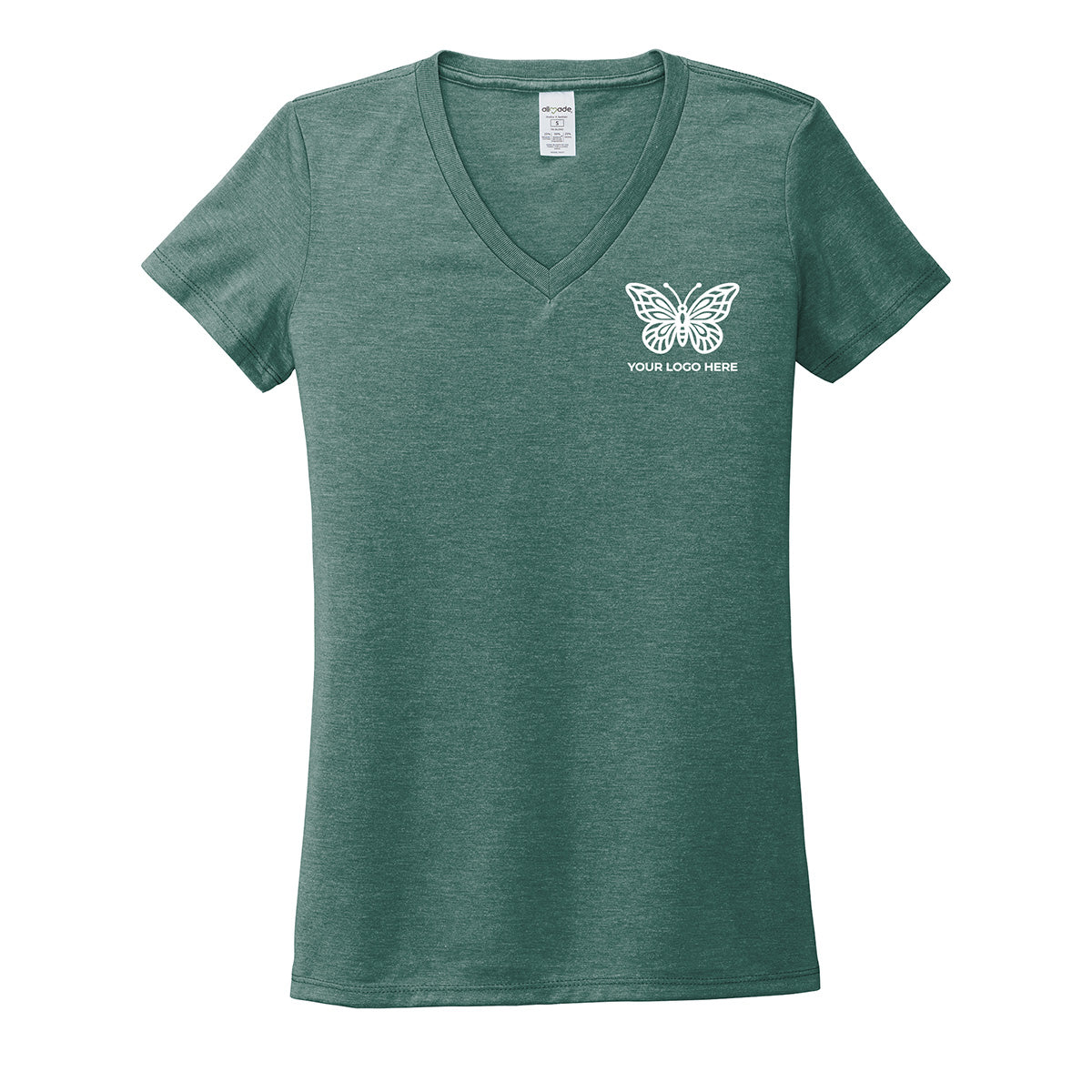 Allmade Women's Tri-Blend V-Neck Tee AL2018