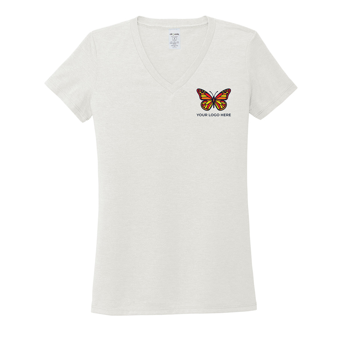 Allmade Women's Tri-Blend V-Neck Tee AL2018