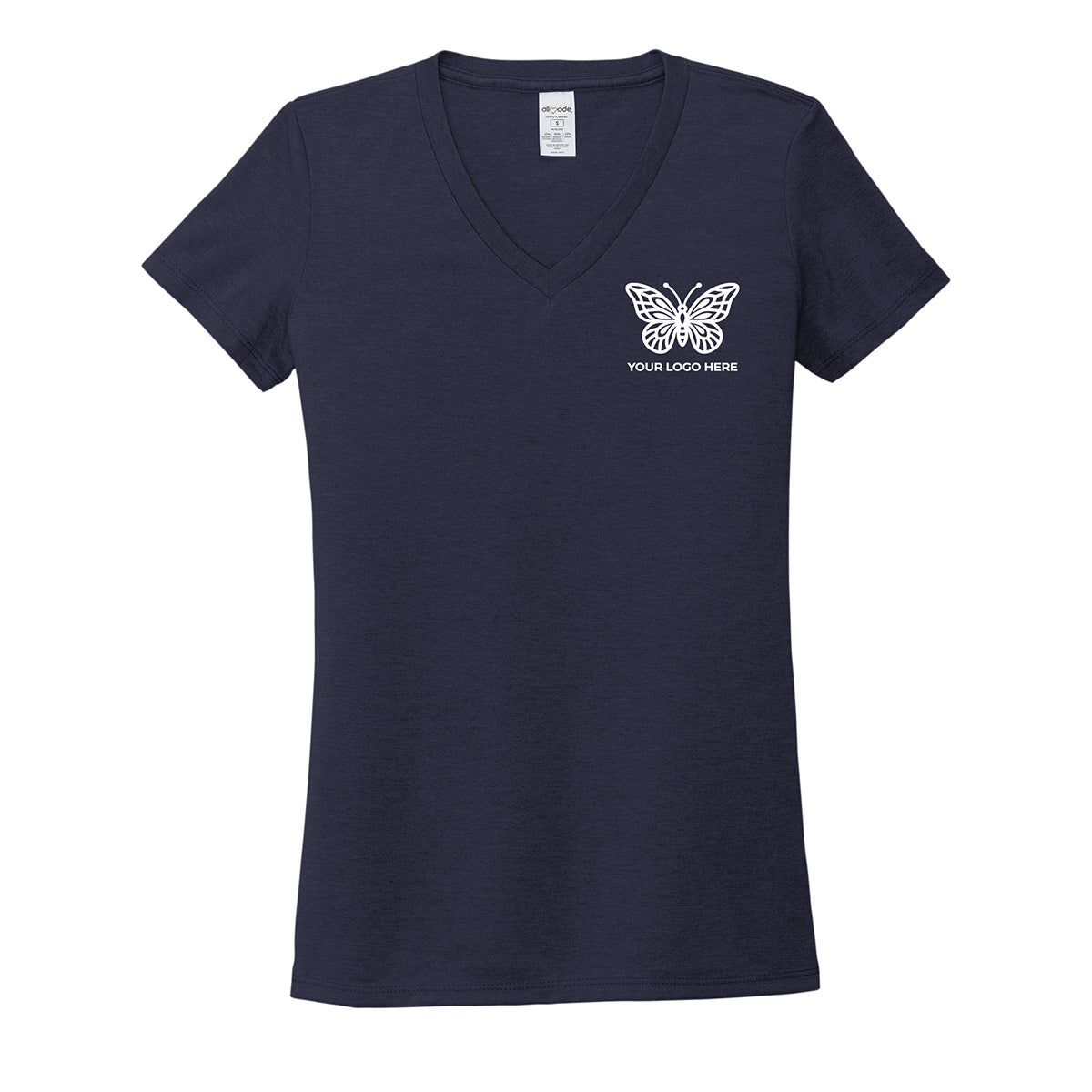 Allmade Women's Tri-Blend V-Neck Tee AL2018