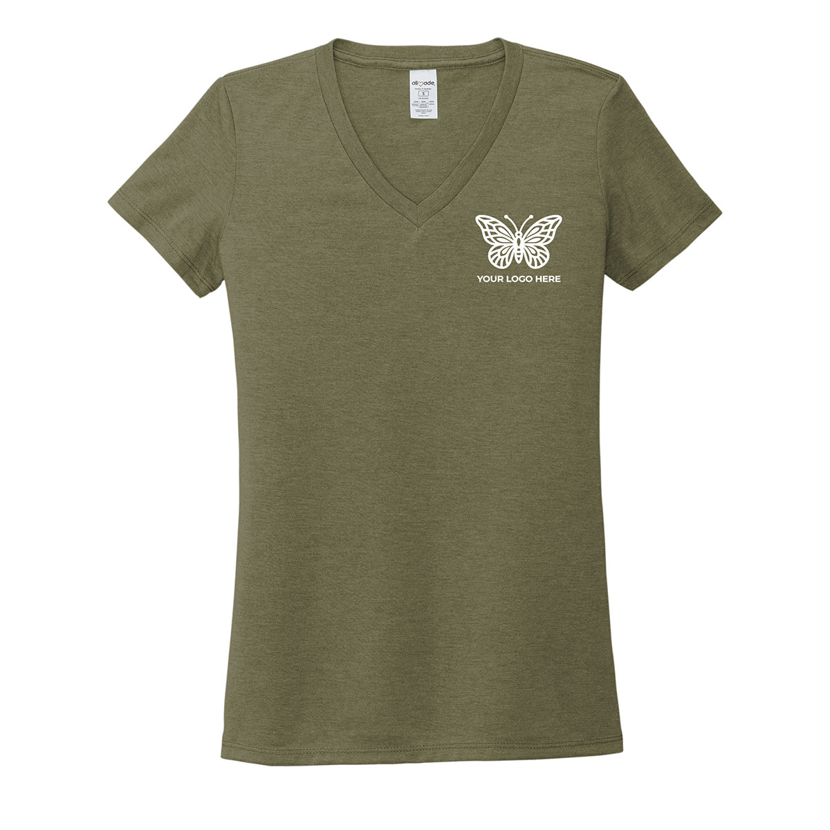 Allmade Women's Tri-Blend V-Neck Tee AL2018