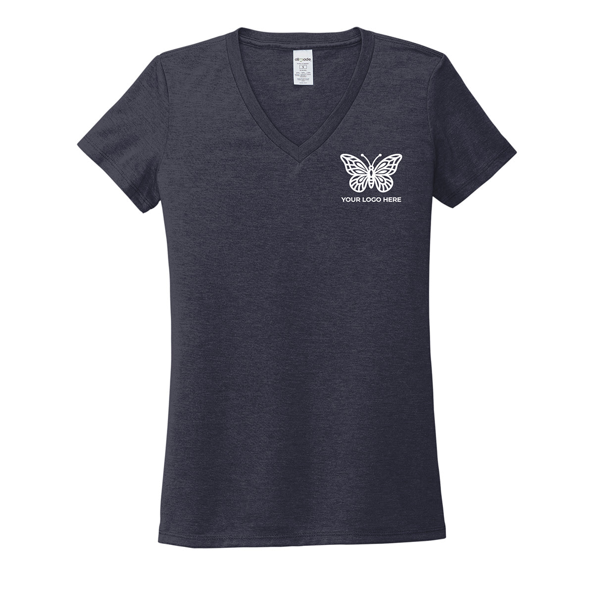 Allmade Women's Tri-Blend V-Neck Tee AL2018