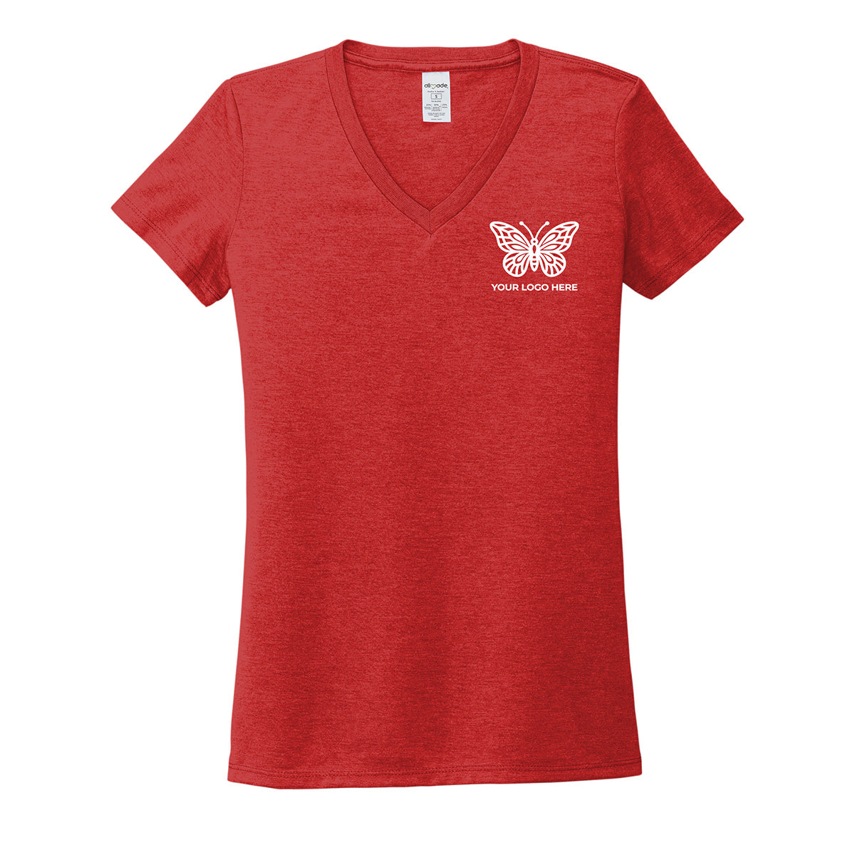 Allmade Women's Tri-Blend V-Neck Tee AL2018