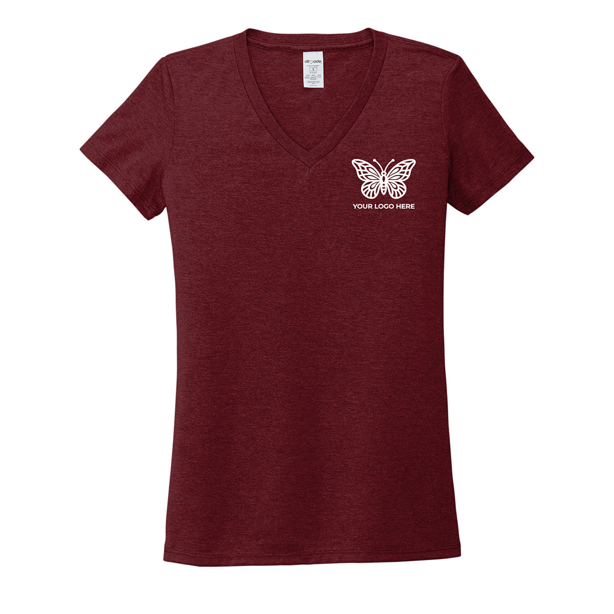 Allmade Women's Tri-Blend V-Neck Tee AL2018