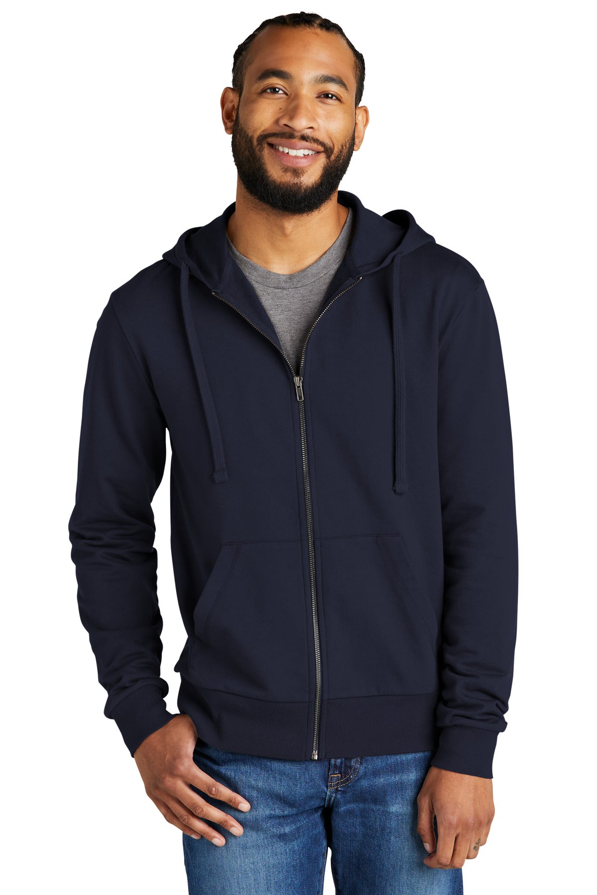 Allmade® Unisex Organic French Terry Full-Zip Hoodie