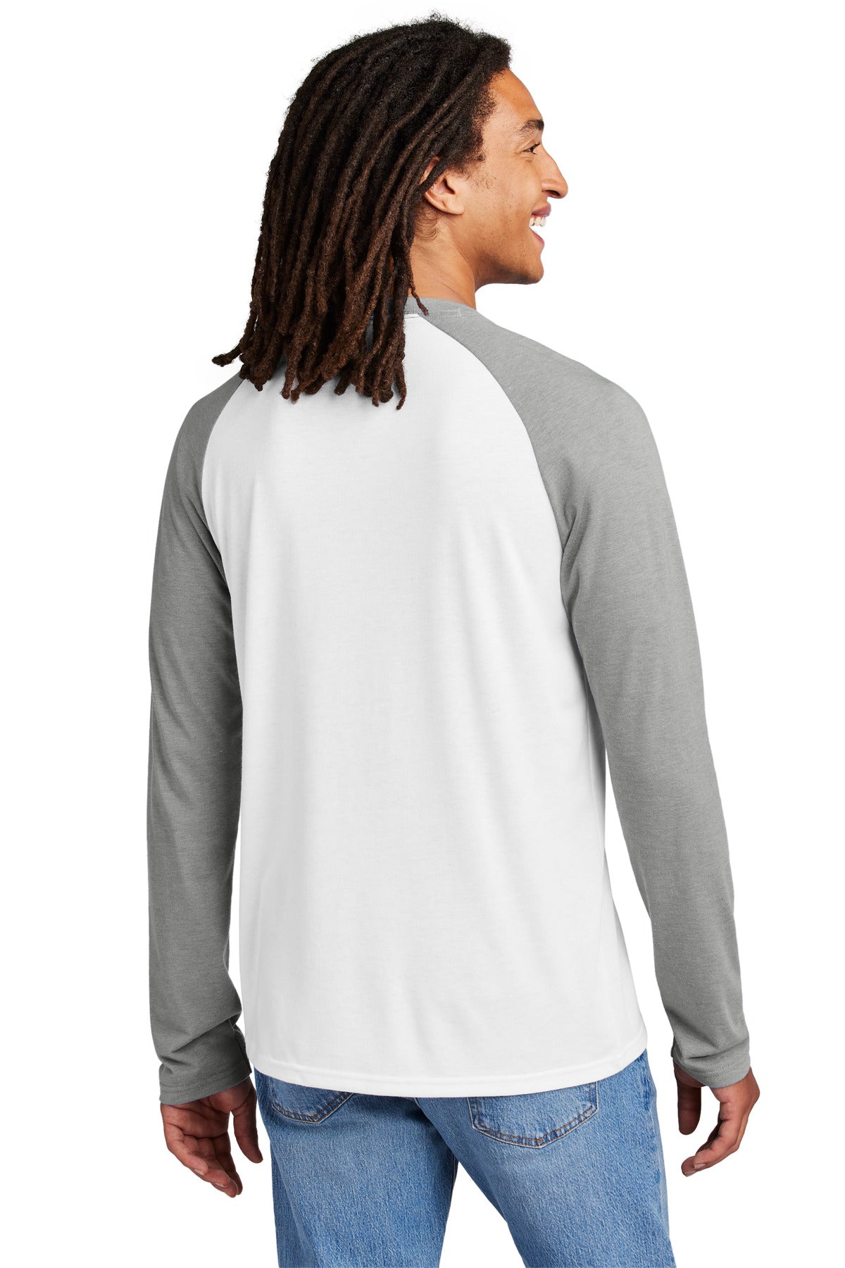 Allmade® Unisex Tri-Blend Long Sleeve Colorblock Raglan