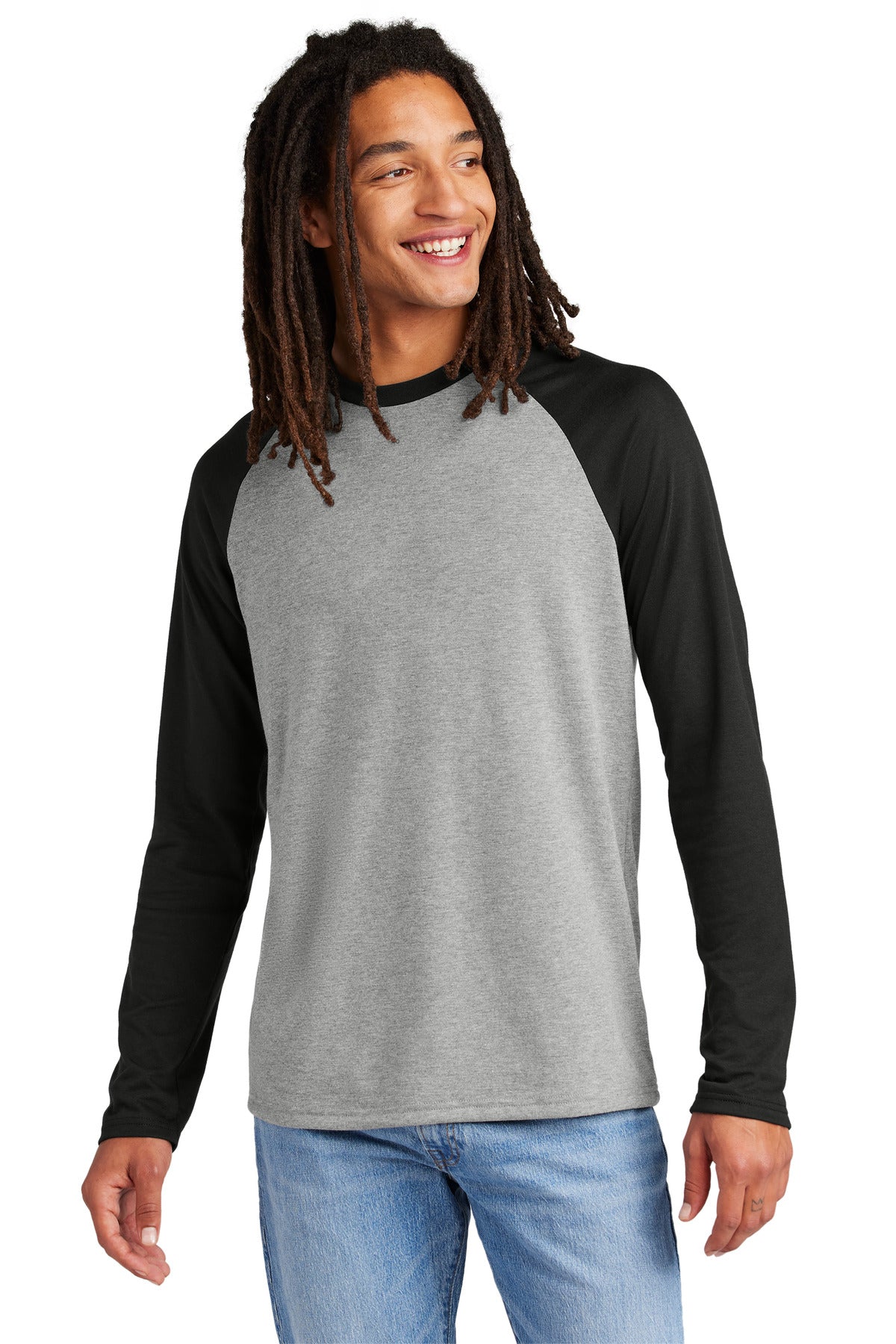 Allmade® Unisex Tri-Blend Long Sleeve Colorblock Raglan