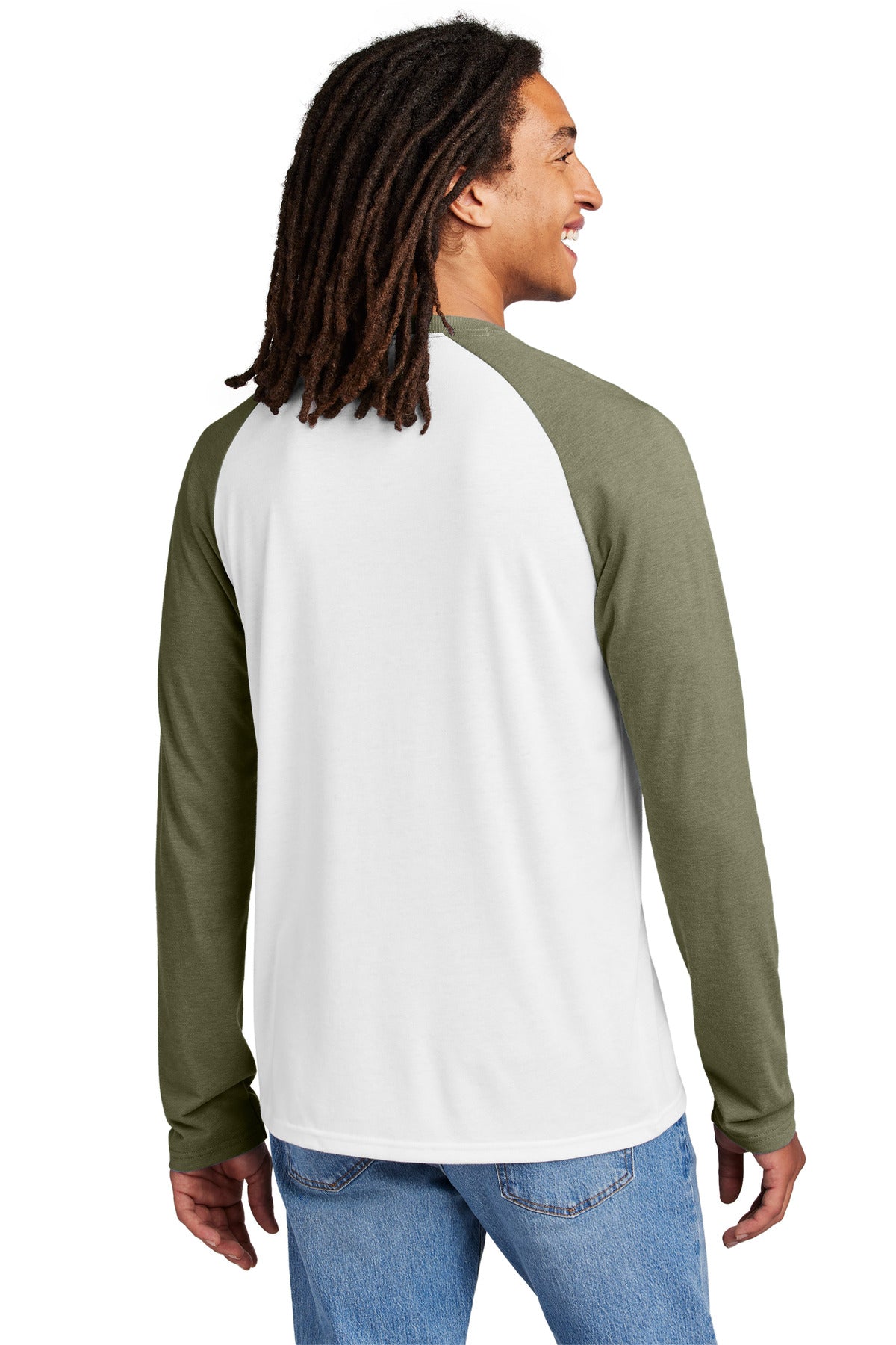 Allmade® Unisex Tri-Blend Long Sleeve Colorblock Raglan