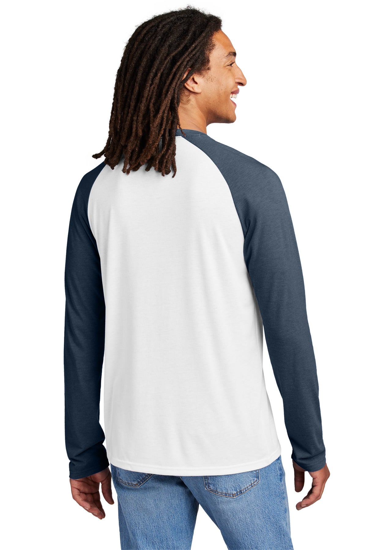 Allmade® Unisex Tri-Blend Long Sleeve Colorblock Raglan