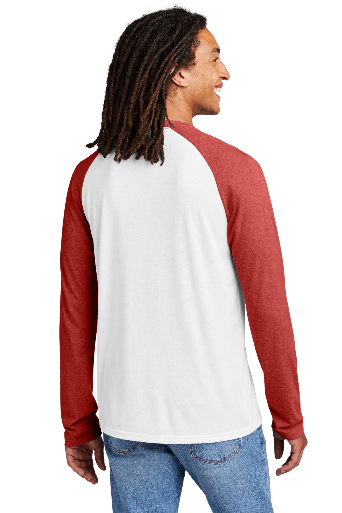 Allmade® Unisex Tri-Blend Long Sleeve Colorblock Raglan