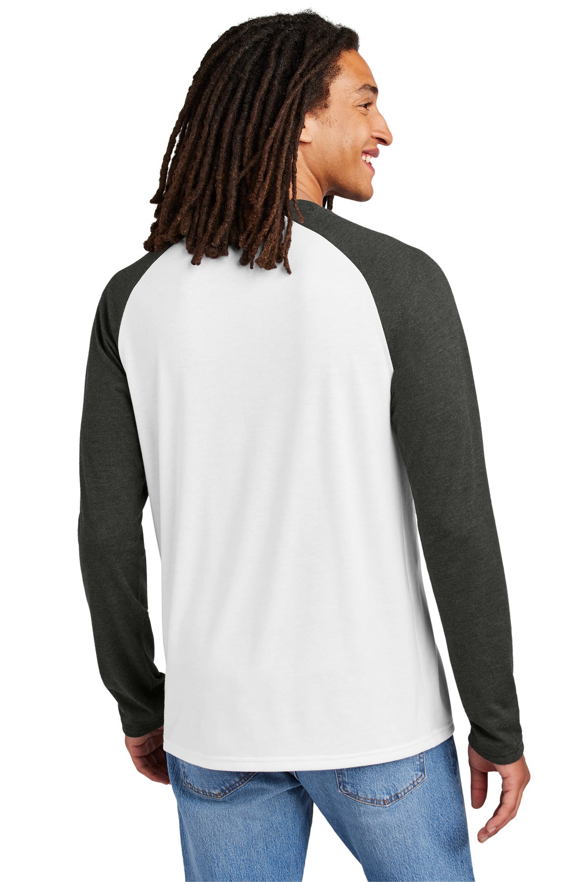 Allmade® Unisex Tri-Blend Long Sleeve Colorblock Raglan