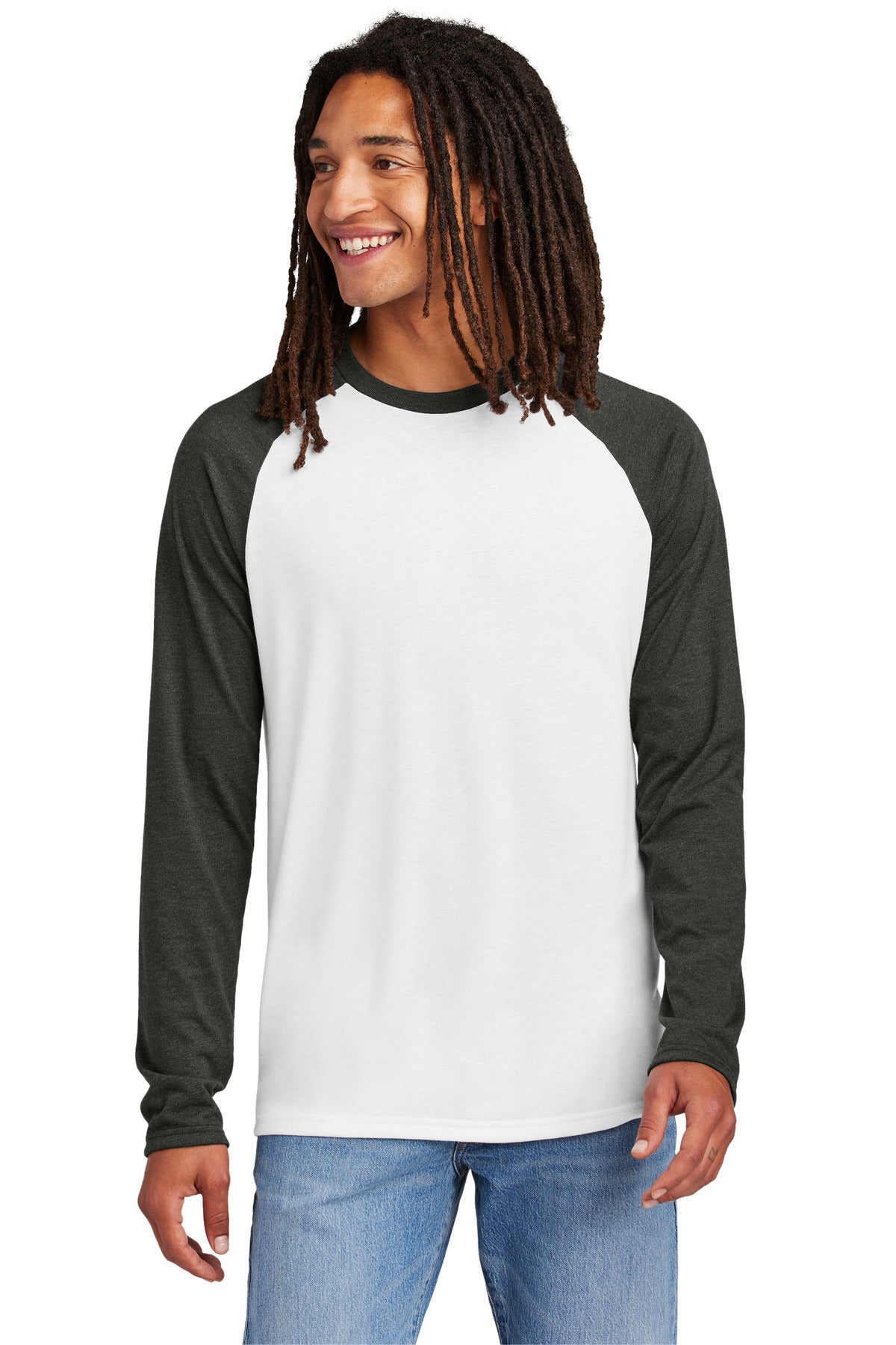 Allmade® Unisex Tri-Blend Long Sleeve Colorblock Raglan