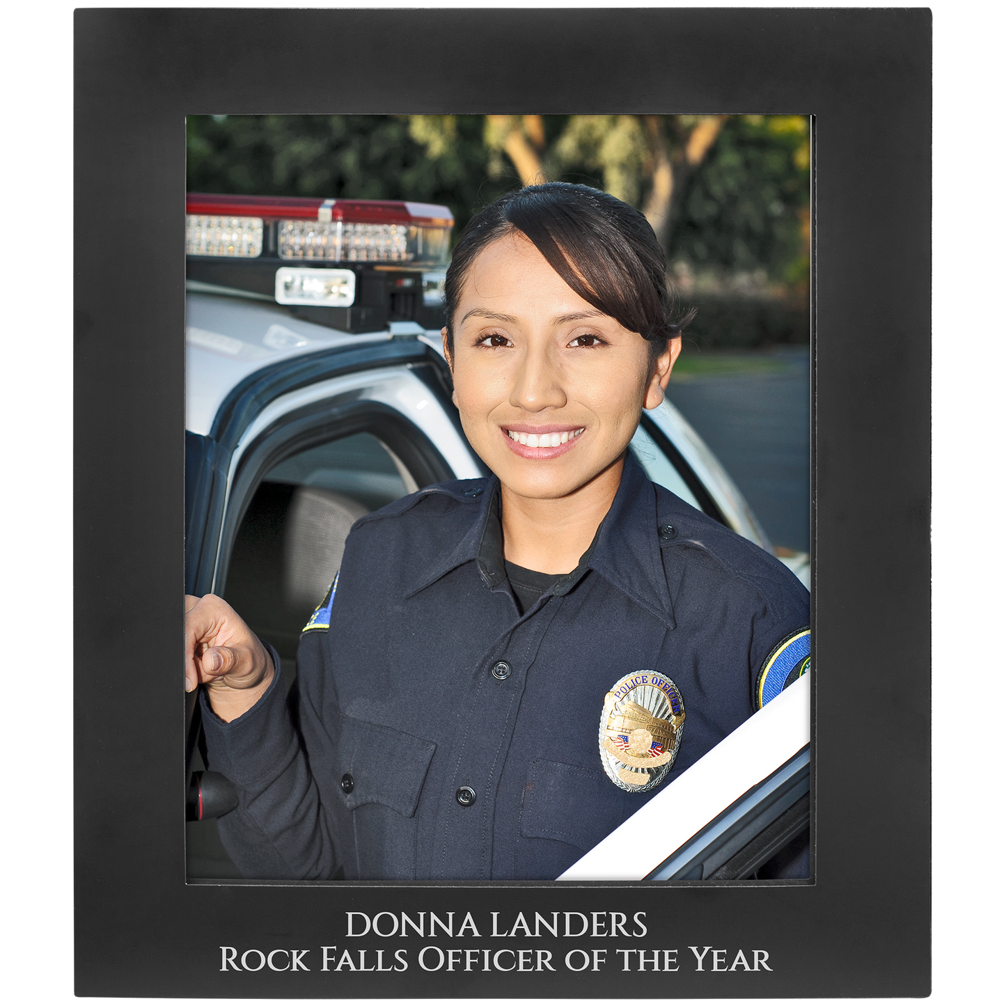 Custom Anodized Aluminum Photo Frame with Enraved Logo