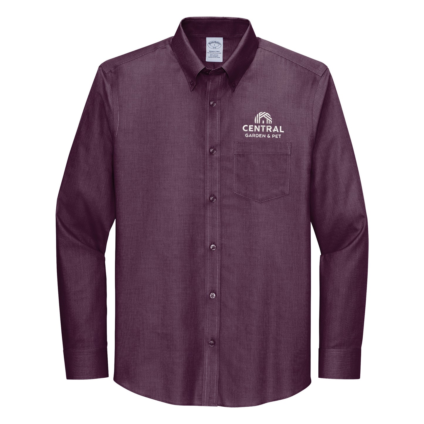 Central Garden & Pet® Brooks Brothers® Wrinkle-Free Stretch Nailhead Shirt