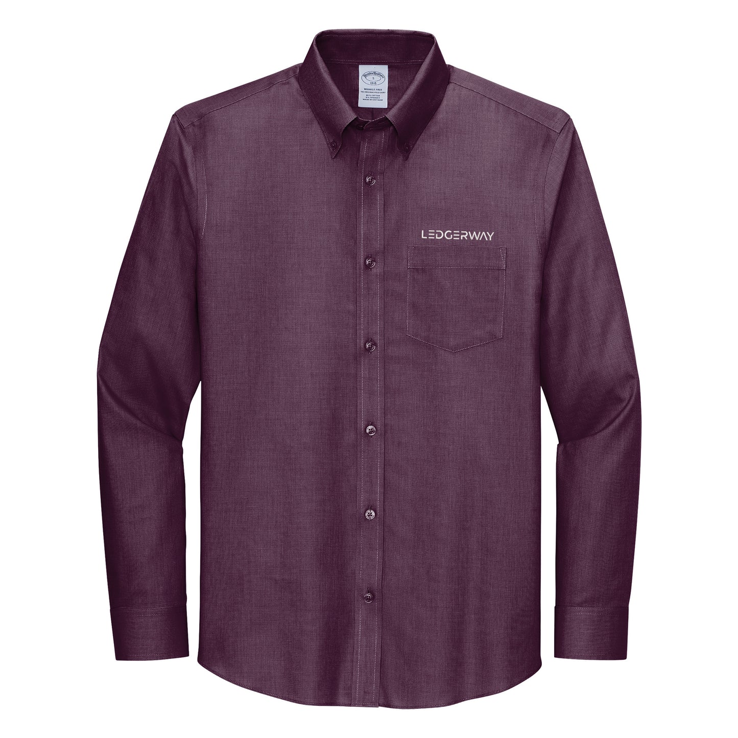 LEDGERWAY Brooks Brothers® Wrinkle-Free Stretch Nailhead Shirt
