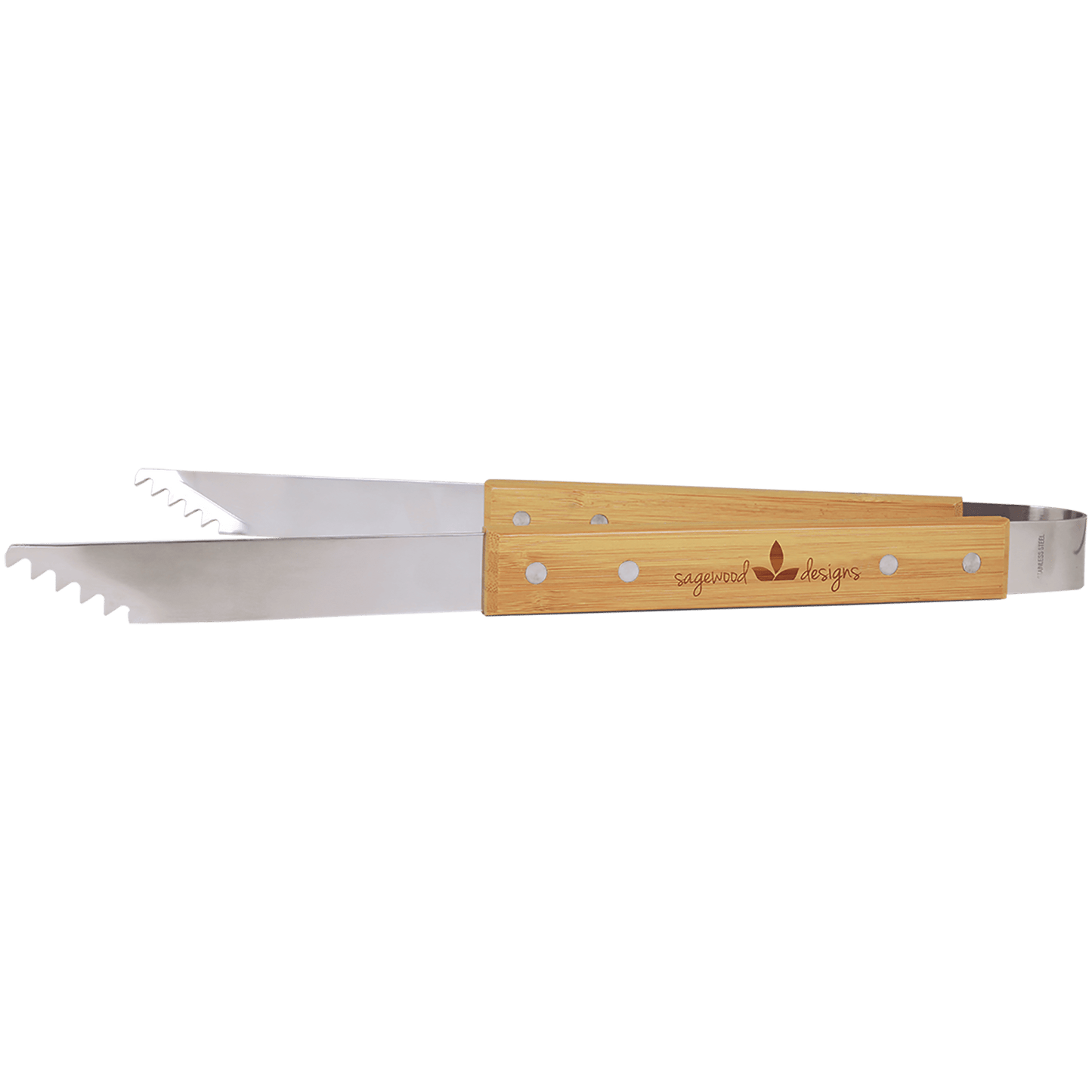 Custom Bamboo Barbeque Tools and 3-Piece BBQ Set with Engraved Logo