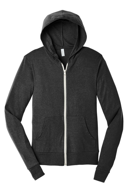 DISCONTINUED -  BELLA+CANVAS® Unisex Triblend Full-Zip Lightweight Hoodie - SKU BC3939