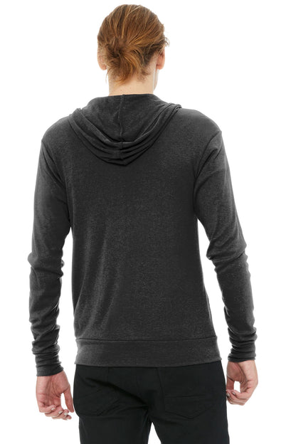 DISCONTINUED -  BELLA+CANVAS® Unisex Triblend Full-Zip Lightweight Hoodie - SKU BC3939