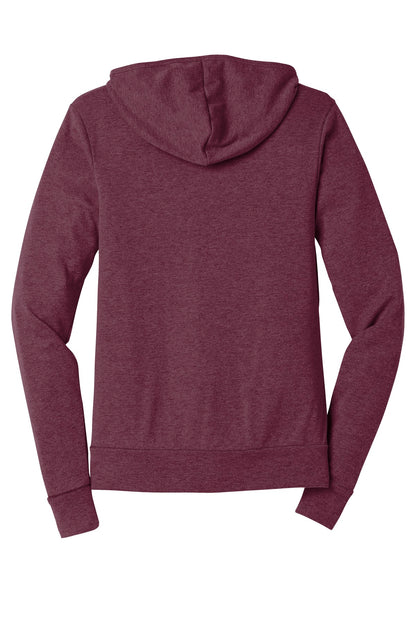 DISCONTINUED -  BELLA+CANVAS® Unisex Triblend Full-Zip Lightweight Hoodie - SKU BC3939