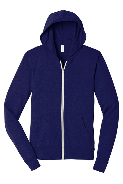 DISCONTINUED -  BELLA+CANVAS® Unisex Triblend Full-Zip Lightweight Hoodie - SKU BC3939
