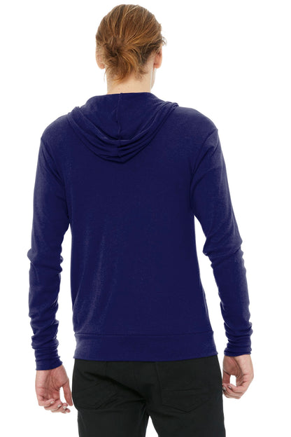 DISCONTINUED -  BELLA+CANVAS® Unisex Triblend Full-Zip Lightweight Hoodie - SKU BC3939