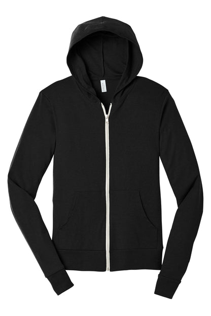 DISCONTINUED -  BELLA+CANVAS® Unisex Triblend Full-Zip Lightweight Hoodie - SKU BC3939