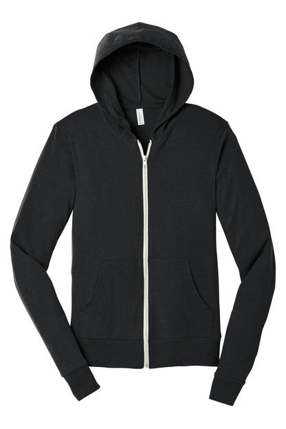 DISCONTINUED -  BELLA+CANVAS® Unisex Triblend Full-Zip Lightweight Hoodie - SKU BC3939