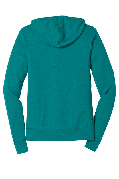 DISCONTINUED -  BELLA+CANVAS® Unisex Triblend Full-Zip Lightweight Hoodie - SKU BC3939