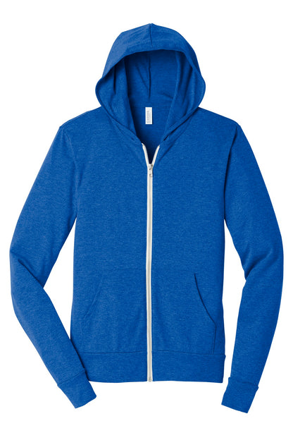 DISCONTINUED -  BELLA+CANVAS® Unisex Triblend Full-Zip Lightweight Hoodie - SKU BC3939
