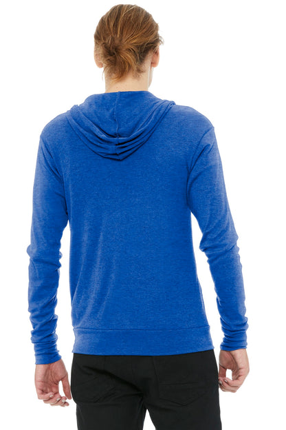 DISCONTINUED -  BELLA+CANVAS® Unisex Triblend Full-Zip Lightweight Hoodie - SKU BC3939