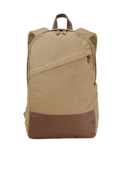 DISCONTINUED - Port Authority® Cotton Canvas Backpack