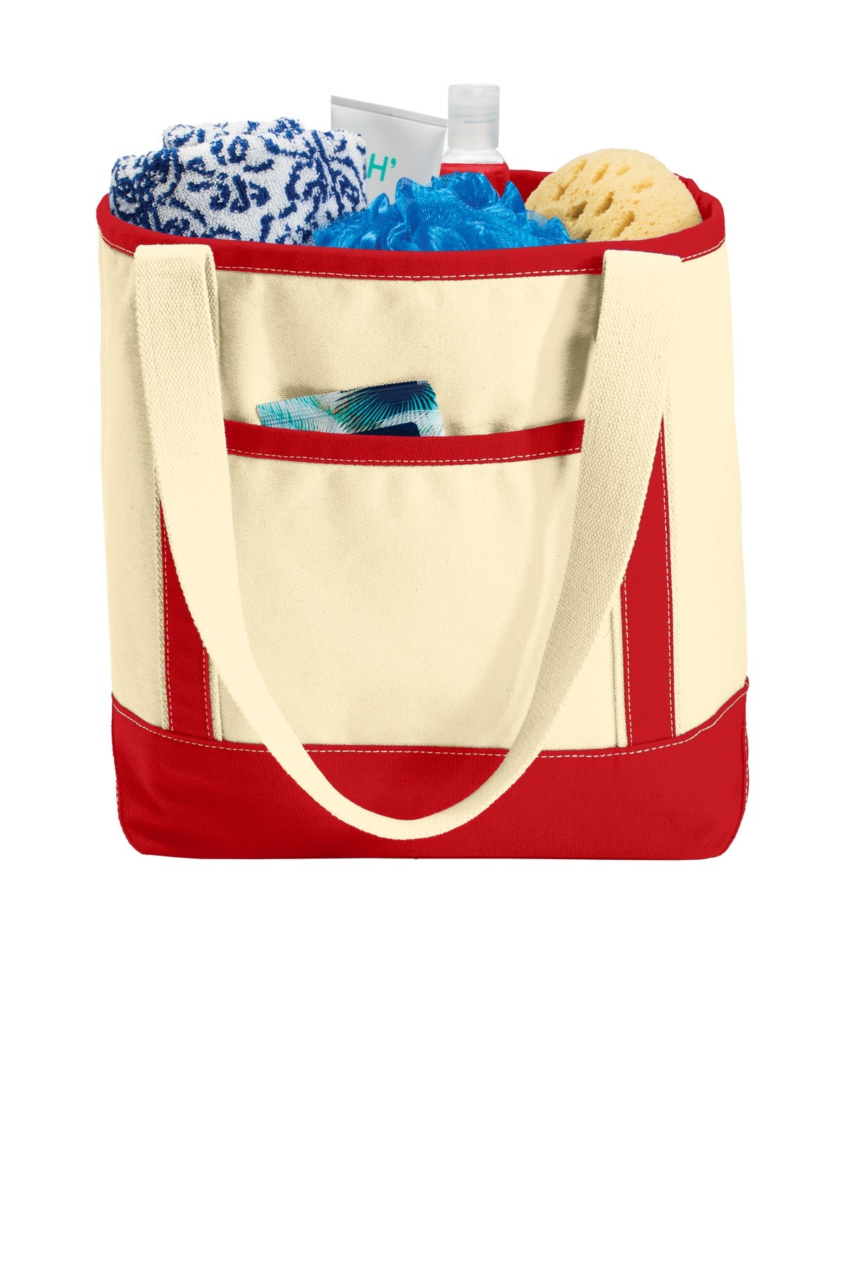 Port Authority® Medium Cotton Canvas Boat Tote