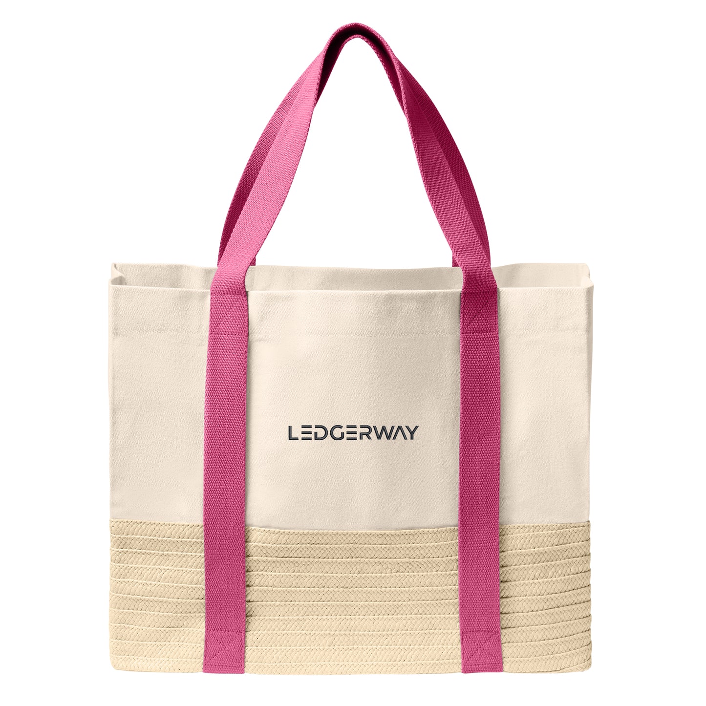 LEDGERWAY Port Authority® Straw Market Tote