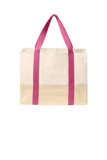 LEDGERWAY Port Authority® Straw Market Tote