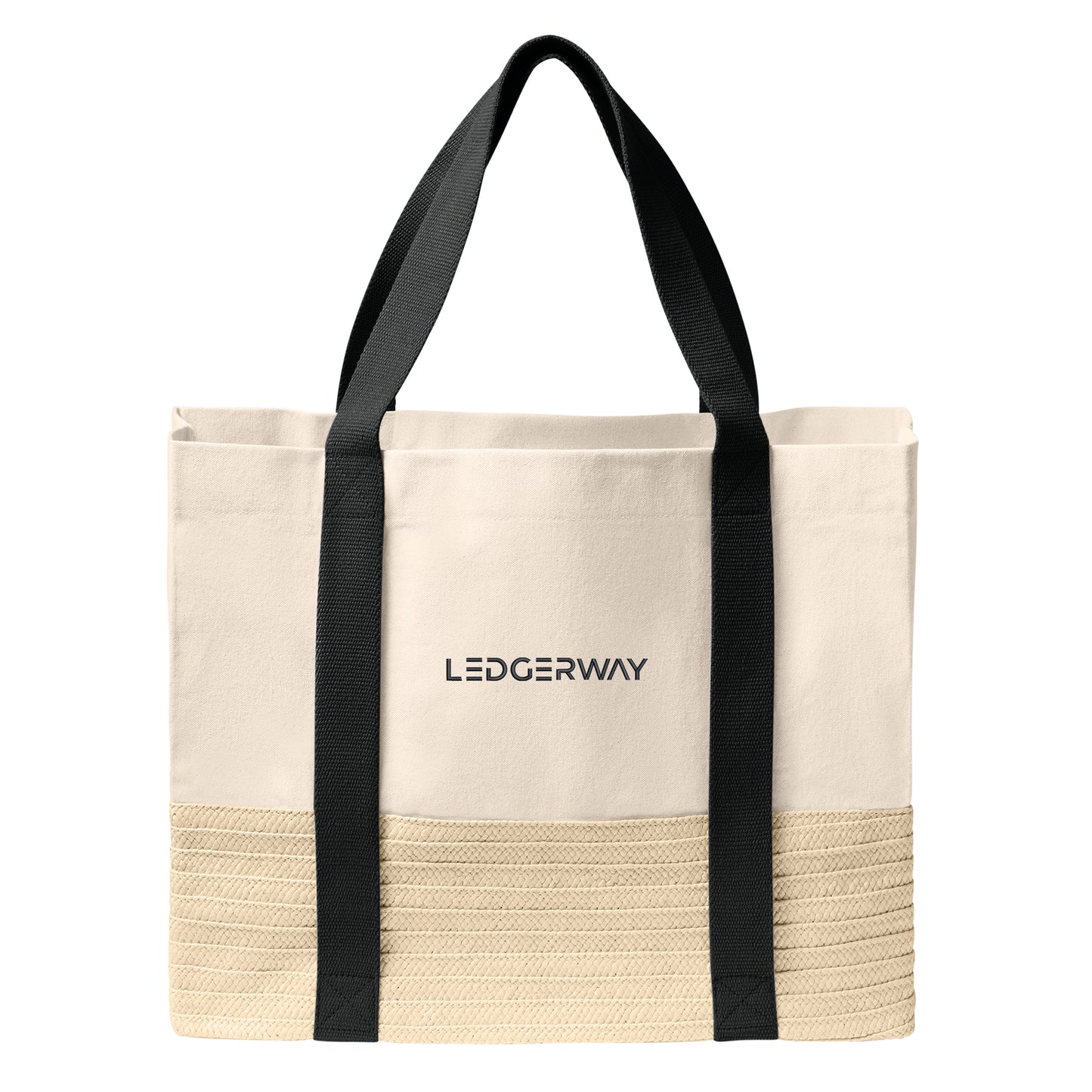 LEDGERWAY Port Authority® Straw Market Tote